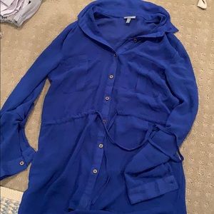 Long sleeve button up blouse